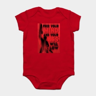 Free you mind Ash Baby Bodysuit